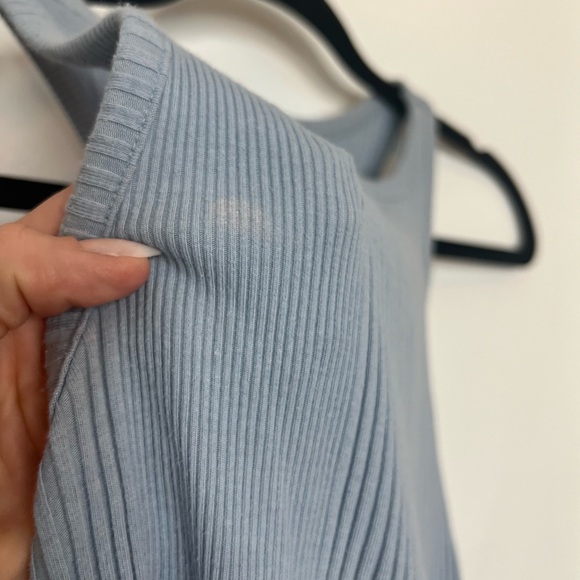 Aerie Baby Blue High Neck Ruched Bodysuit - Picture 9 of 13